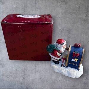 Vintage Santa w/Hinged Mailbox Figurine - The San Francisco Music Company